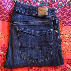 American Eagle High Rise Skinny Dark Wash